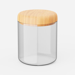 Kitchen jar. 3d render.