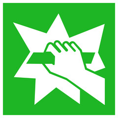 ISO 7010 E008 – Break to obtain access sign