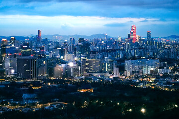 Fototapeta premium Seoul city view 