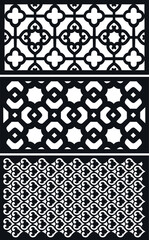 laser cut decoration doors,windows pattern design geometric,abstract floral motifs vector illustration stock 