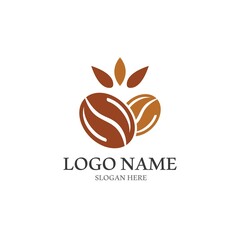 Obraz premium coffee bean icon vector illustration