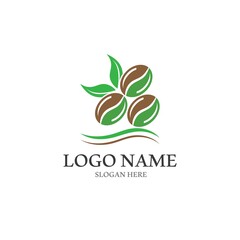 Fototapeta premium coffee bean icon vector illustration