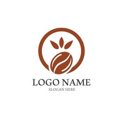 coffee bean icon vector illustration