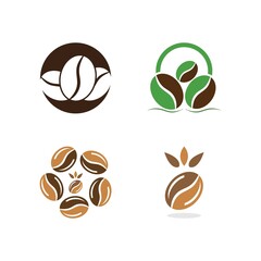 coffee bean icon vector illustration