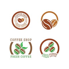 coffee bean icon vector illustration