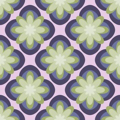 Simple floral seamless pattern with flowers for fabrics and cards and linens and kids and wrapping paper