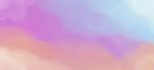 gradient colorful clouds watercolor abstract background with space for text