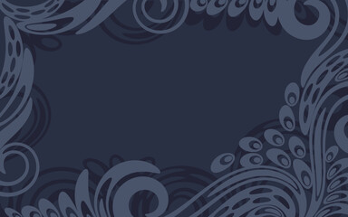 Beautiful vector background with curve elegant decor