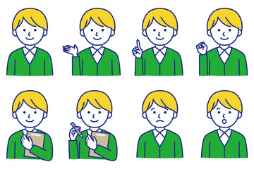 人物 男性 襟 ワイシャツ カジュアル セーター カーディガン アイコン