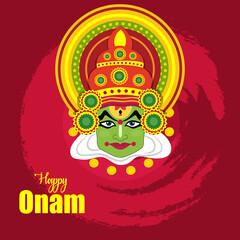 Onam Festival Greeting Card Design 