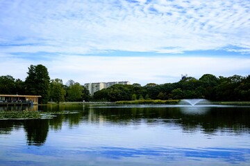 Obraz premium 湖と空