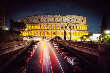 Colosseum at night