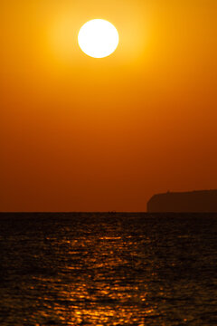 sol naciente, sol, puesta de sol