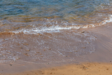 waves on the beach in portugal