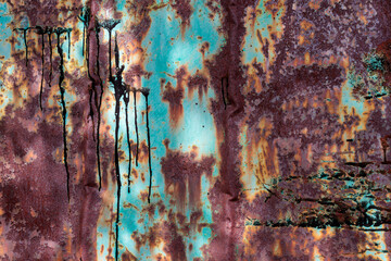 turquoise rusty metal texture