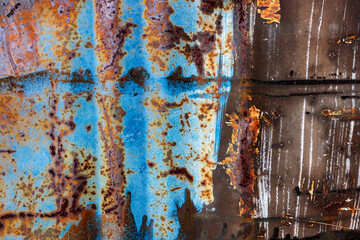 blue rusty metal texture