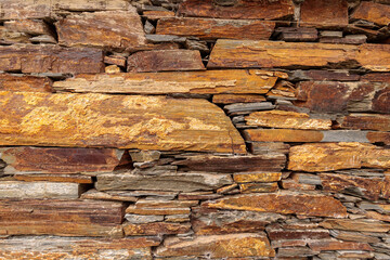 Slate stone wall texture