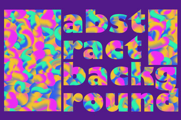 The banner template is an abstract multicolored background.