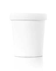blank packaging white kraft paper cup for ecology product design mock-up - 493795946