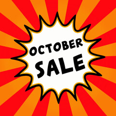 October Sale Illustration