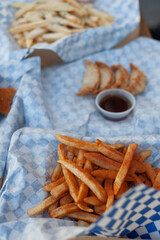 French fries and gyoza