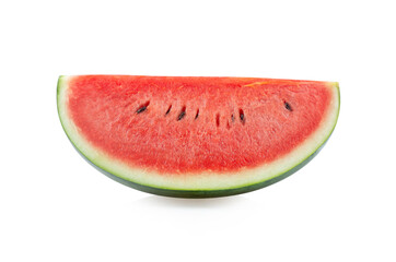 Piece of watermelon on white background