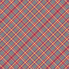 Tartan plaid pattern with texture and retro color.