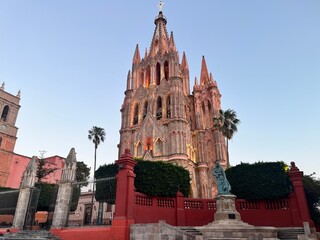 Naklejka premium Mexican Cathedral - San Miguel Church - Historic Architecture - Religious Monument