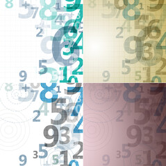 Obraz premium Mathematical digital code background