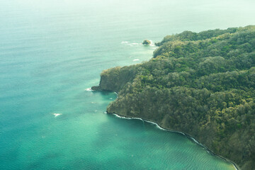Punta tambor, Costa Rica, view from the sky.