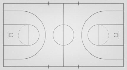 White Basketball court on Black and Yellow condept design,vector.