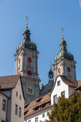 Fototapeta na wymiar Abbey church in Saint Gallen in Switzerland