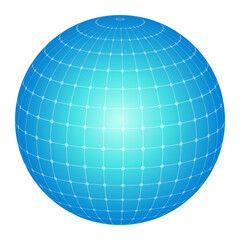 ネットワークの球体イメージ