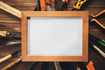 Construction tools with picture frame