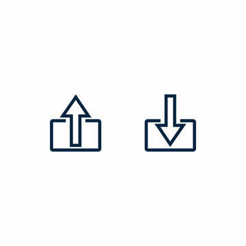 Output And Input Vector Outline Icon