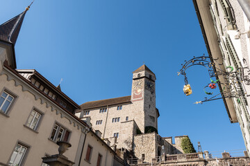 Historic castle in Rapperswil in Switzerland