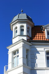 Fototapeta na wymiar Gebäudedetail in Bad Salzschlirf
