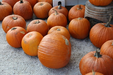 a stack of pumpkins 