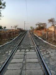 Fototapeta premium railway in the countryside