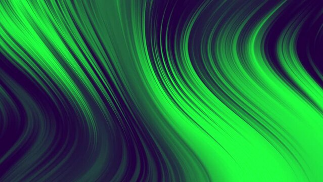 Green And Blue Abstract Lines Motion Background Loop