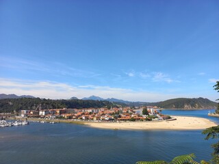 Scape view of Ribadesella,  Asturias, Spain 