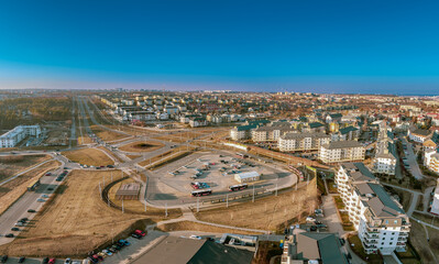 Naklejka premium tram depot in gdansk orunia