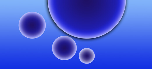 abstract blue background with bubbles wallpaper circle shape glass effect