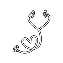 Black and white medical doodle element_37