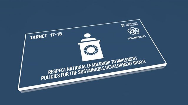 17 Global Goals SDGs Media Card Target 17-15 Partnerships For The Goals