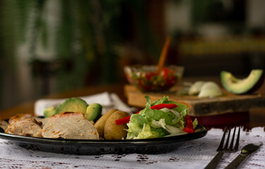 Traditional ecuadorian dish 