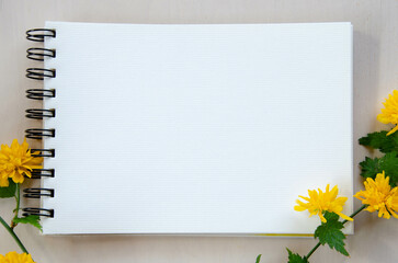 white blank paper for notes