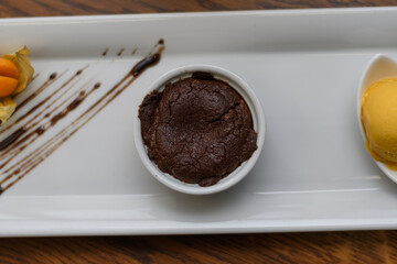 chocolate cake on a plate