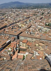 Naklejka premium Panorama miasta Florencja. 