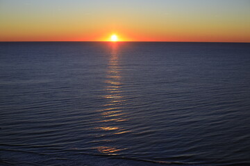 sunset over the ocean